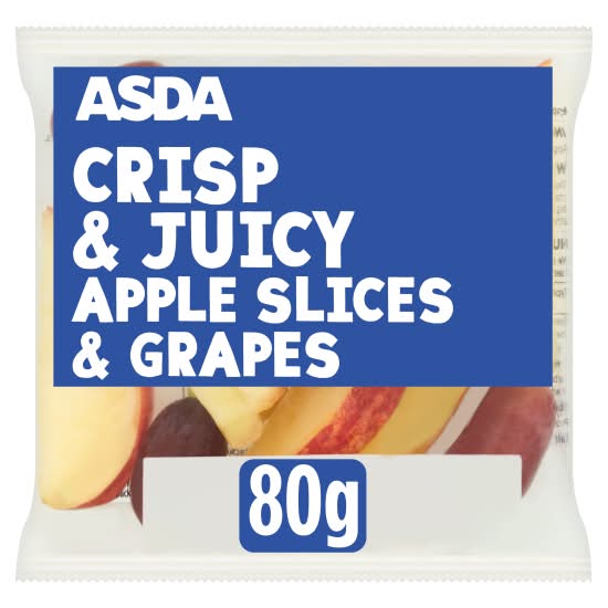 ASDA Crisp and Juicy Apple Slices and Grapes (80g)