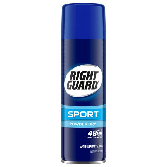 Right Guard Sport Powder Dry Antiperspirant Aerosol Spray For Men