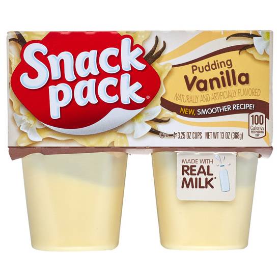 Snack Pack Vanilla Pudding 4ct