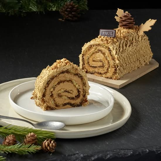 La part de bûche roulée café