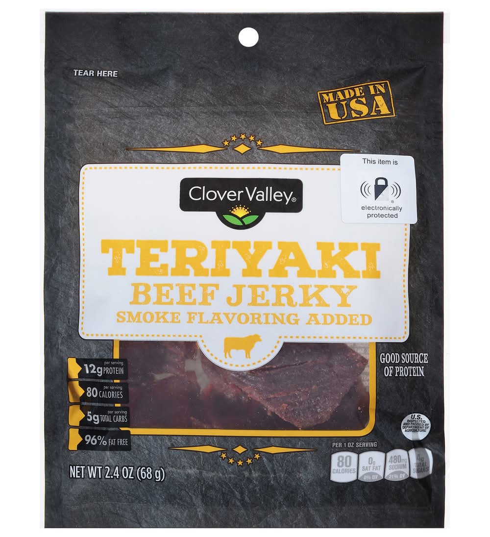 Clover Valley Beef Jerky, Teriyaki (2.4 oz)