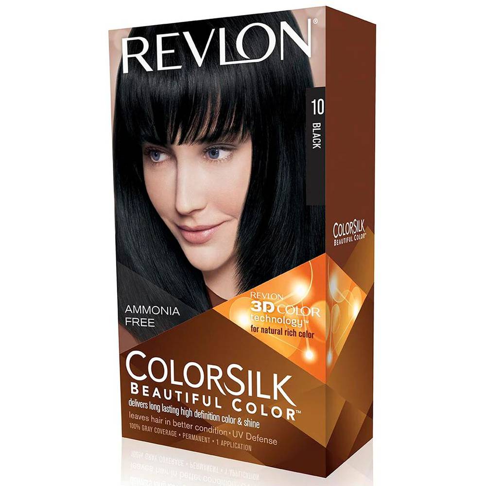 Revlon tinte para cabello colorsilk negro 10 (1 pieza)
