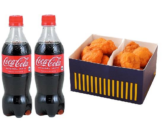 【セット】コカ・コーラ(500ml)×2本＋お好きな【BOX】からあげクン20個