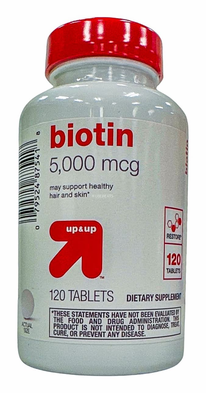 up&up Biotin 5000 Mcg Dietary Supplement Tablets (120 ct)