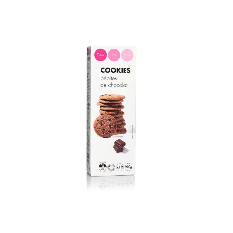 Tous Les Jours - Cookies, pépites de chocolat (12)