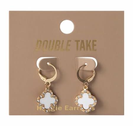 Double Take Clover Earrings Gold Clover
