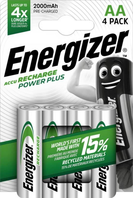 Energizer - Piles rechargeables energizer power (4 pièces )