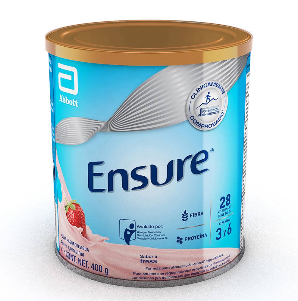 Ensure · Alimento para adultos sabor fresa (520 g)