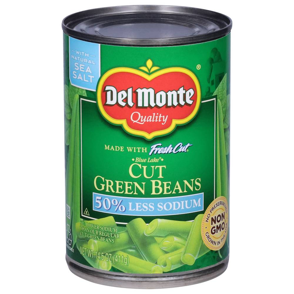 Del Monte Fresh Cut Less Sodium Cut Green Beans (14.5 oz)