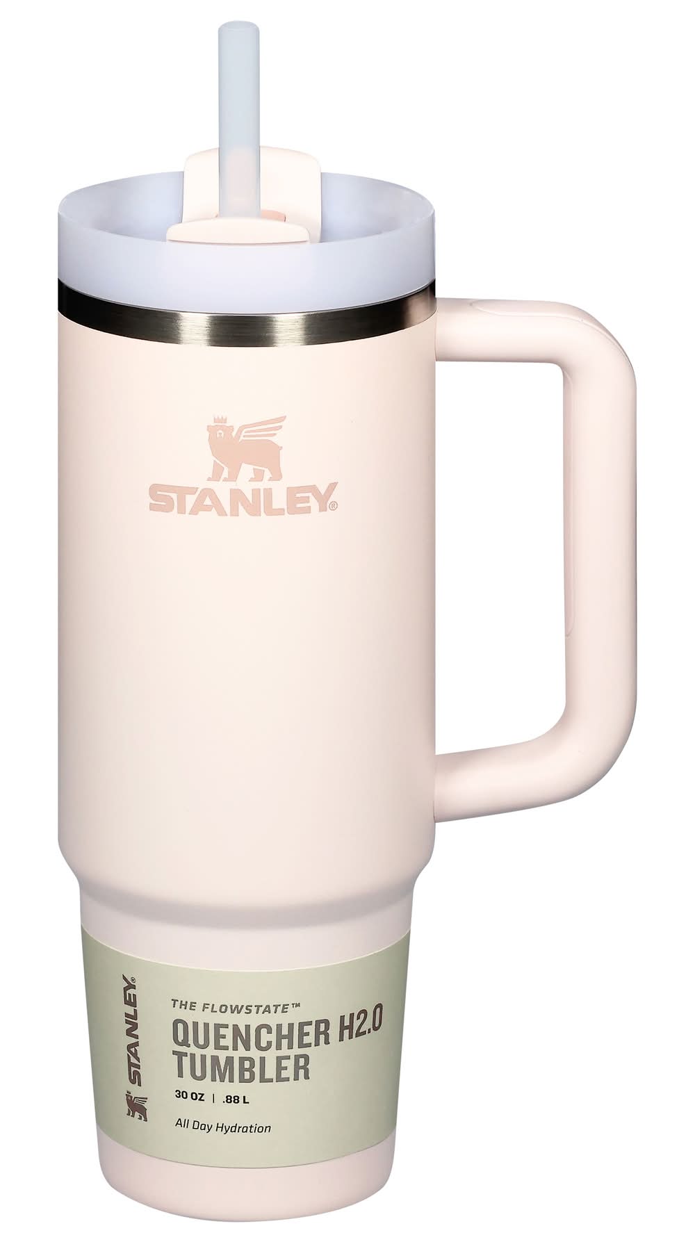 Stanley Stainless Steel H2.0 Flowstate Quencher Tumbler 30 oz, Rose Quartz