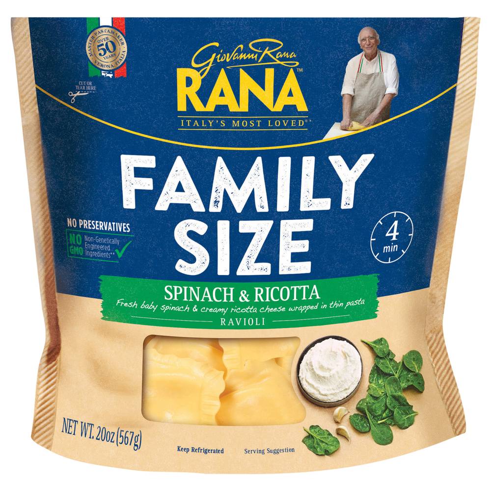 Giovanny Roma Spinach & Ricotta Ravioli (1.25 lbs)