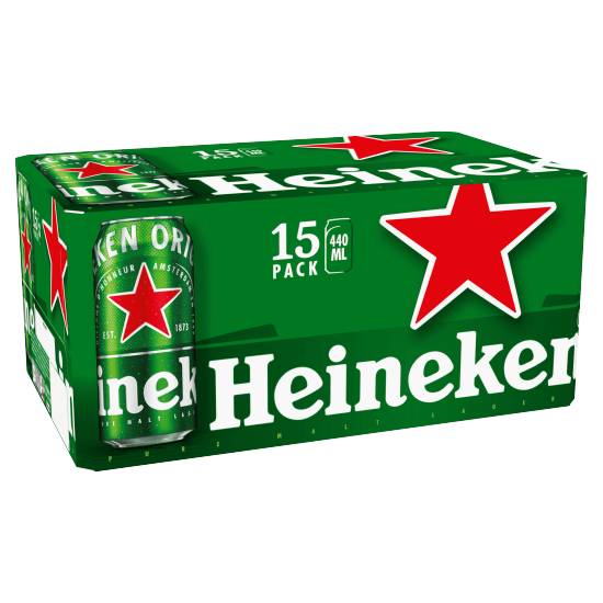 Heineken Lager Beer (15 x 440ml)