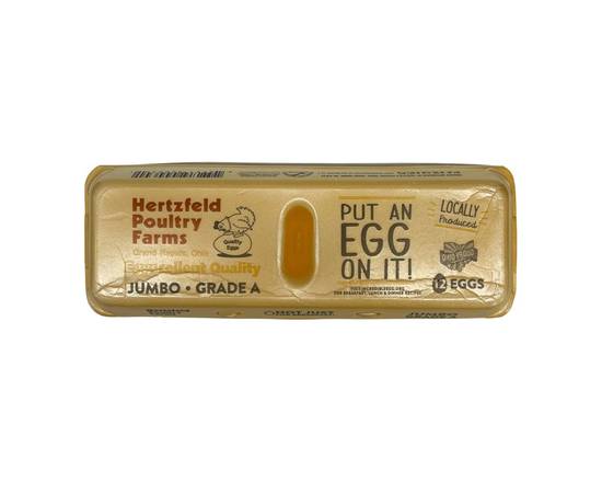 Hertzfeld Poultry Farms · Grade A Jumbo Eggs (12 eggs)
