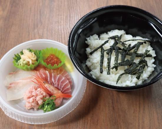海鮮五種丼 Five-Variety Seafood Sushi Bowl