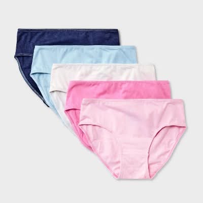 Dealworthy Girl's Underwear Briefs, L, Assorted (5 ct)