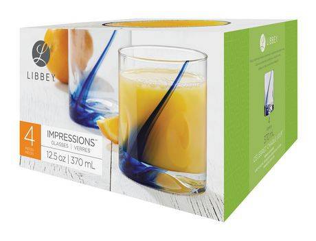 Libbey Blue Ribbon Impressionstm Glass Set
