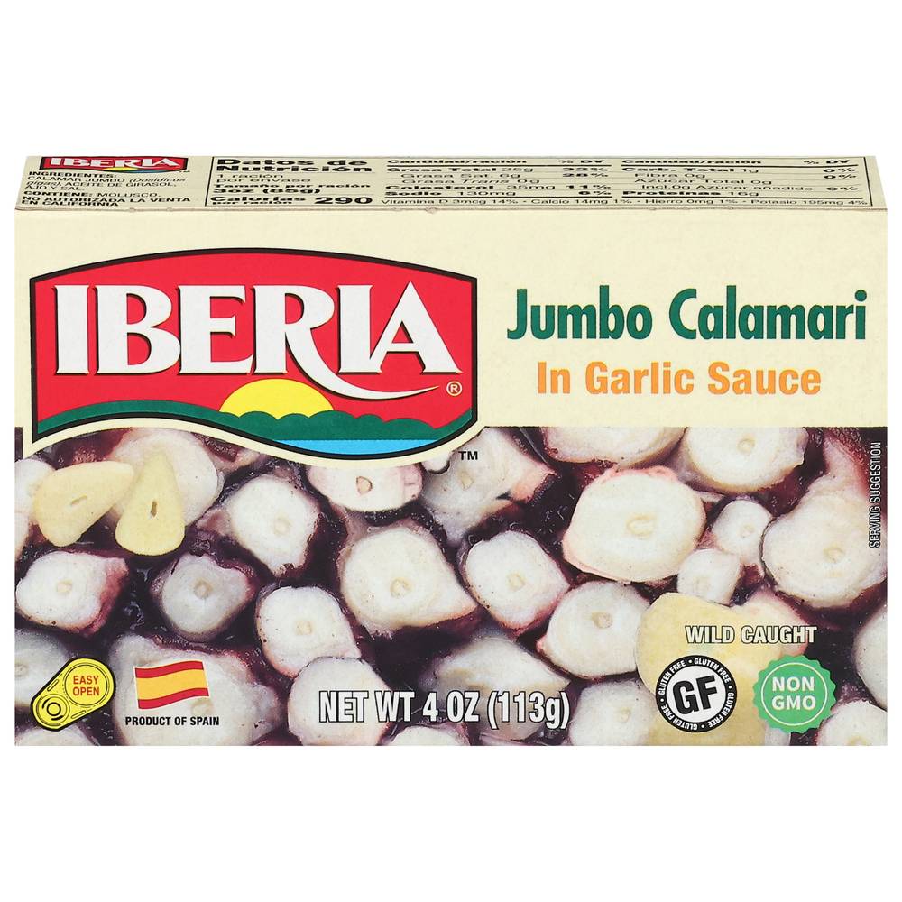 Iberia Jumbo Calamari in Garlic Sauce (4 oz)