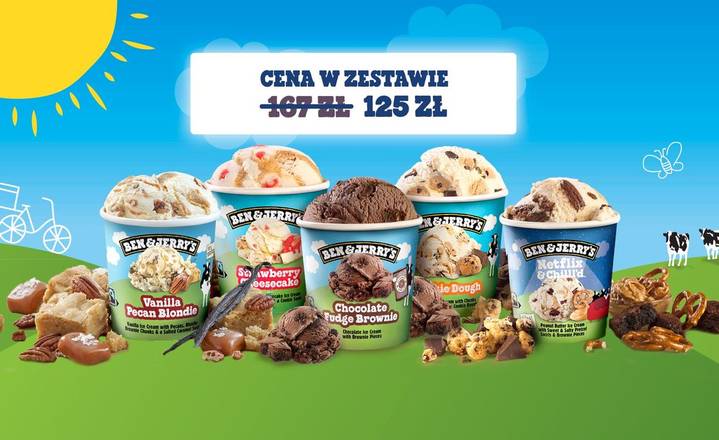 Zestaw 5 kubków BEN&JERRY'S