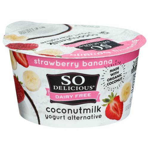 So Delicious Dairy Free Coconut Yogurt Alternative (strawberry banana)
