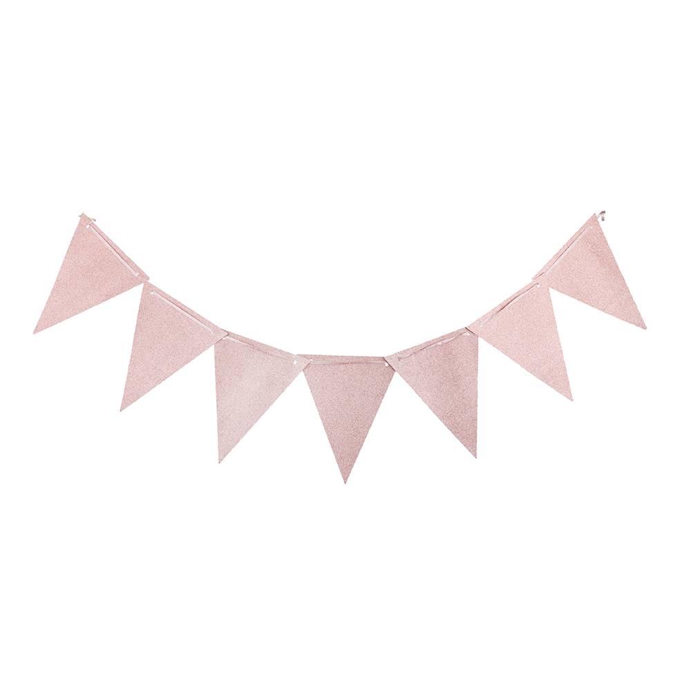 Miniso guirnalda decorativa diseño con glitter (6 m/rosa)