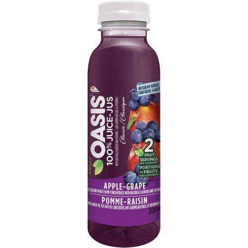 Oasis jus de pomme et raisin - apple grape juice (300 ml)