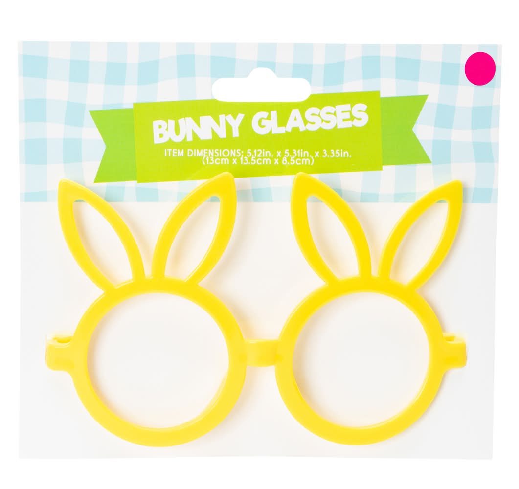Easter Bunny Glasses Yellow