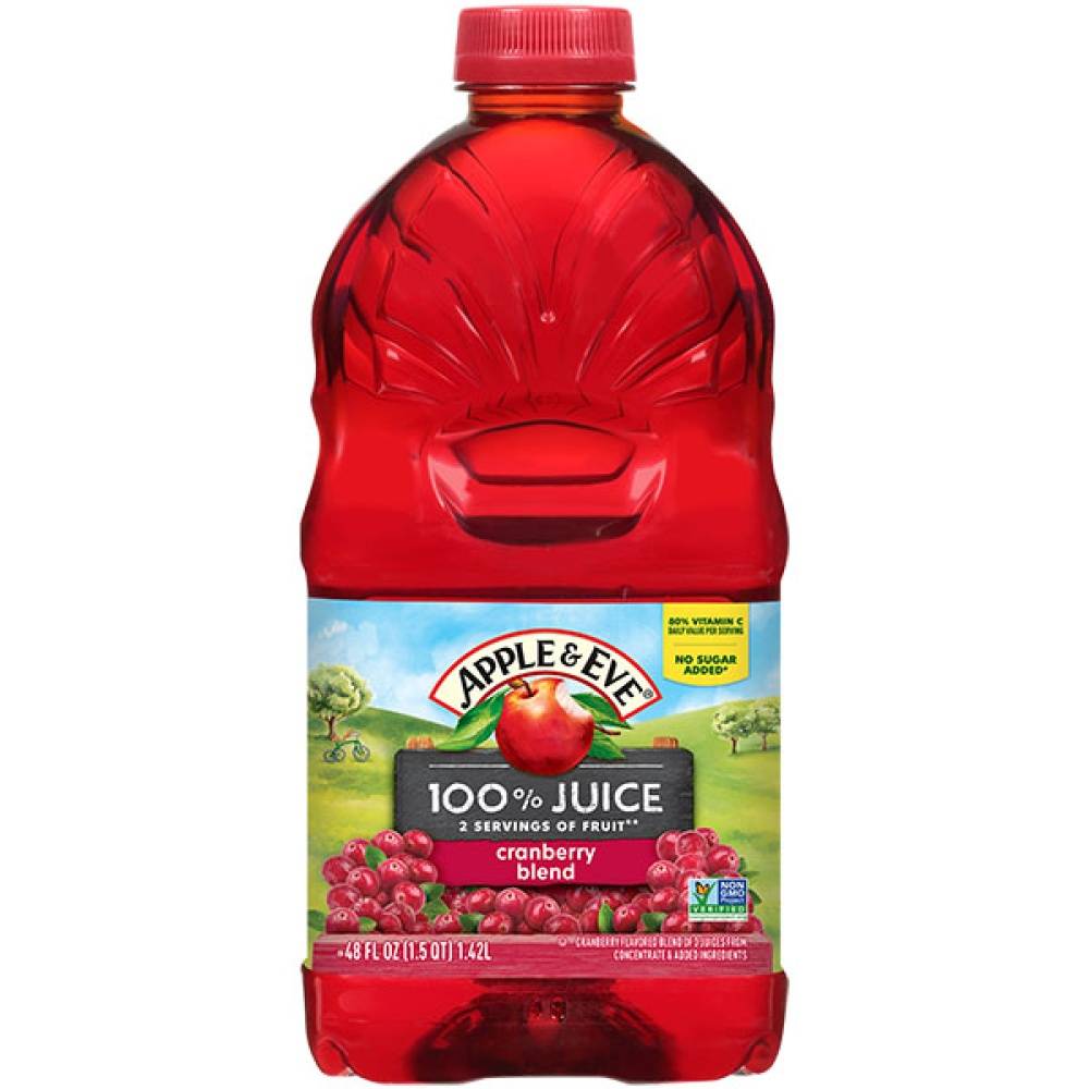 Apple & Eve Cranberry Juice No Sugar Added (48 fl oz)