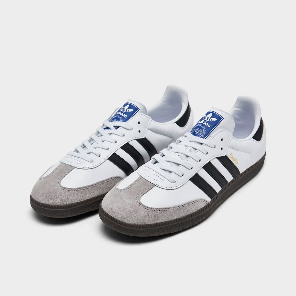 Adidas Originals Samba Og Casual Shoes, Men, 8.5, White-Black | Postmates
