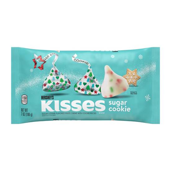 Order HERSHEY'S KISSES Sugar Cookie Flavored White Creme with Cookie Pieces Candy, Christmas, 7 oz, Bag food online from CVS store, NESQUEHONING on bringmethat.com