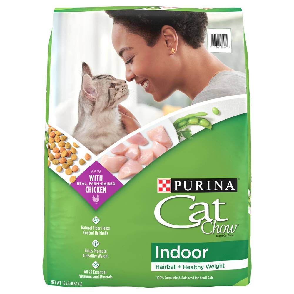 Purina Cat Chow Adult Hairball + Healthy Weight Indoor Chicken Cat Food