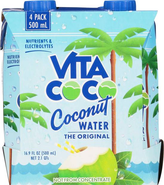 Vita Coco the Original Coconut Water (4 ct, 16.9 fl oz)