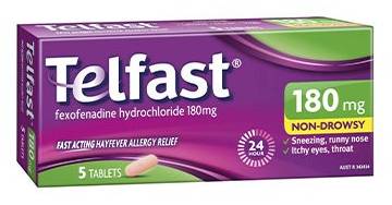 Telfast Allergy 180mg Tablets 5pk