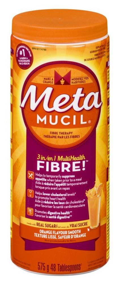 Metamucil Multihealth Fibre Orange With Real Sugar (575 g)