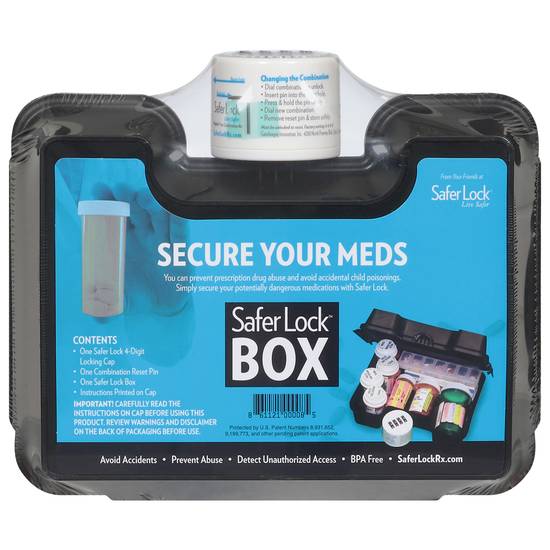 Safer Lock Medicine Box 1 Ea
