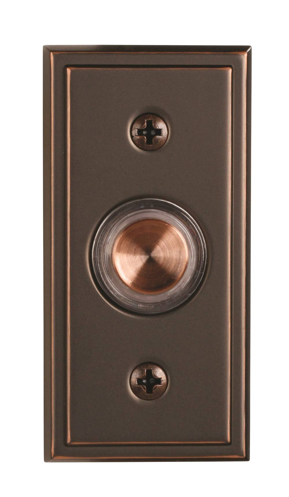 Style Selections Wired Lighted Bronze Doorbell Button | SS-716-03