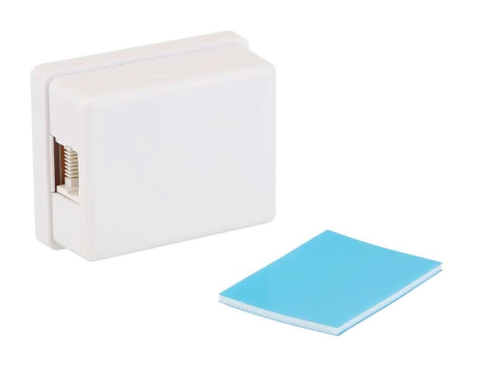 Commercial Electric Surface Mount Ethernet Jack, White