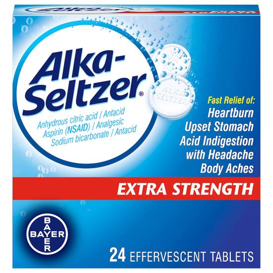 Alka-Seltzer Extra Strength Heartburn Relief Effervescent Tablets (24 ct)