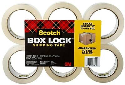 Scotch Box Lock Shipping Packing Tape (6 ct)