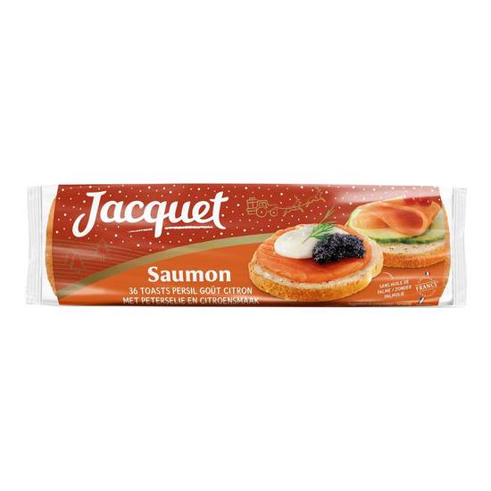 JACQUET Jacquet Toasts persil goût citron spécial saumon tranches x36 250g 36 tranches 250g