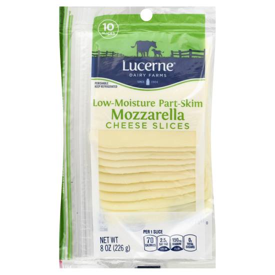 Lucerne Low-Moisture Part-Skim Mozzarella Cheese Slices (10 ct)