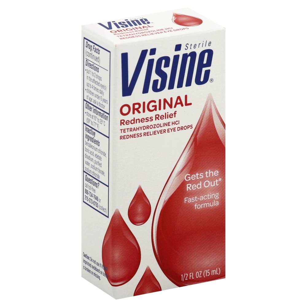 Visine Original Redness Relief Sterile Eye Drops