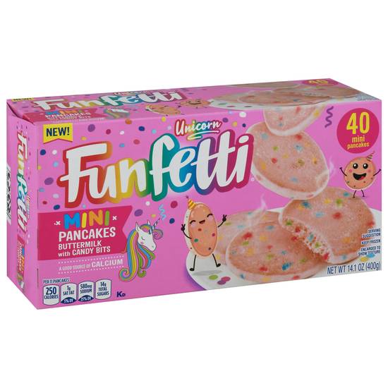 Funfetti Mini Unicorn Buttermilk With Candy Bits Pancakes (40 ct)