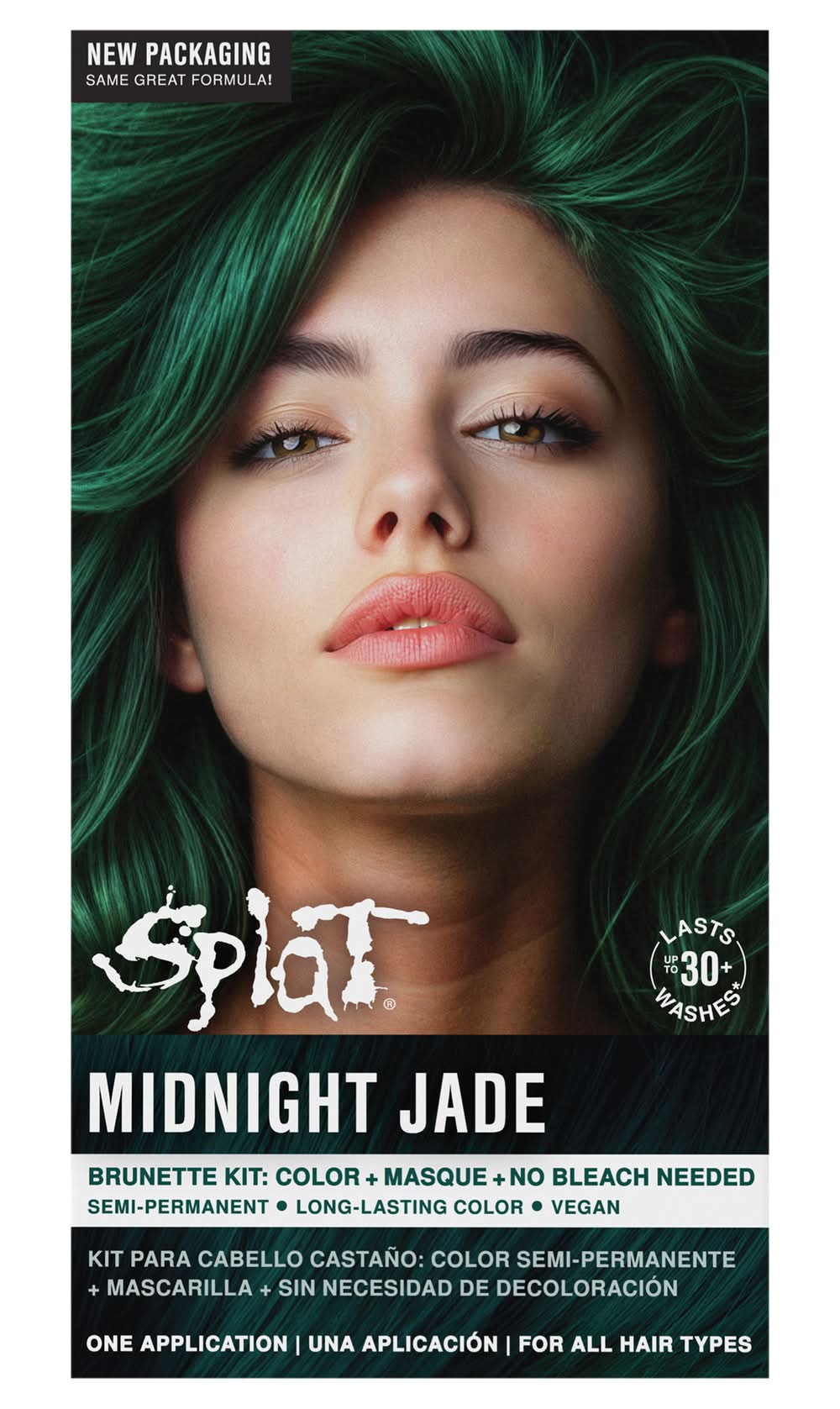 Splat Midnight Jade Semi Permanent Hair Color, Green