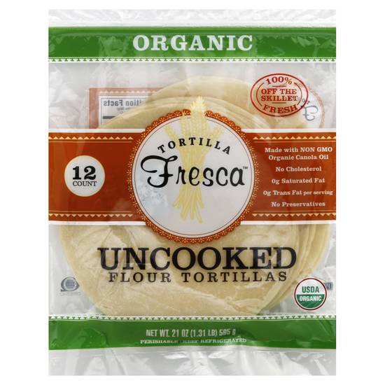 Fresca Organic Uncooked Tortillas (12 ct)