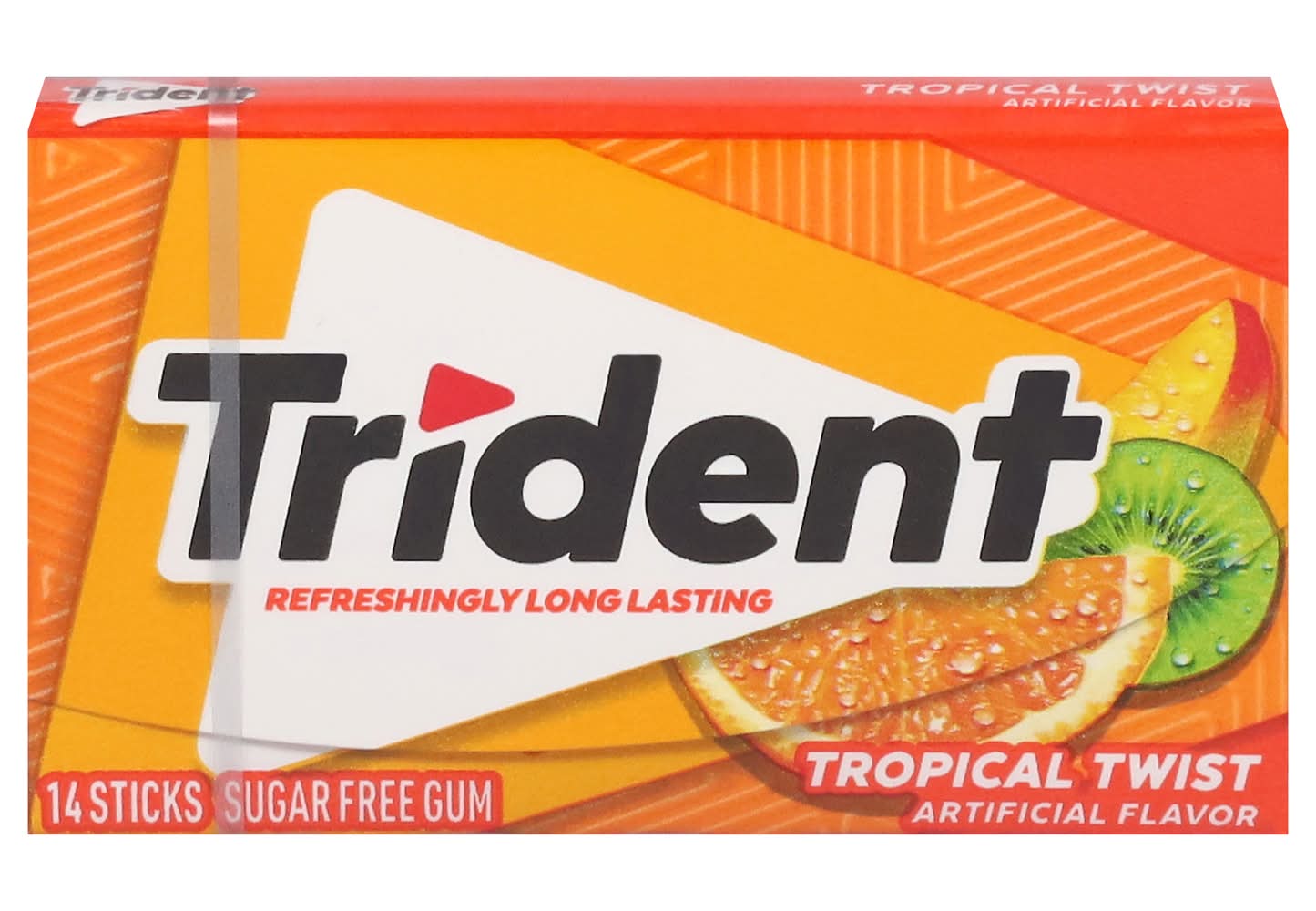 Trident Sugar Free Gum, Tropical Twist (14 ct)