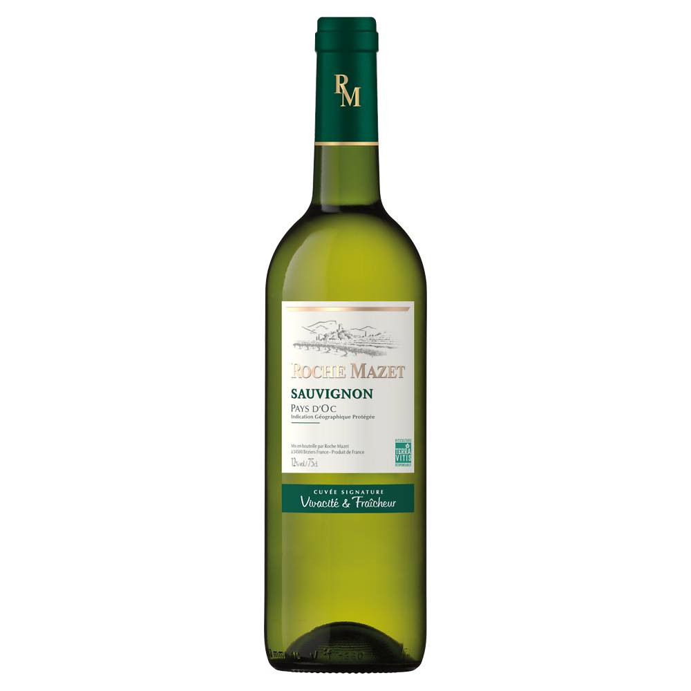Vin blanc de pays d'Oc IGP Sauvignon ROCHE MAZET, 75cl