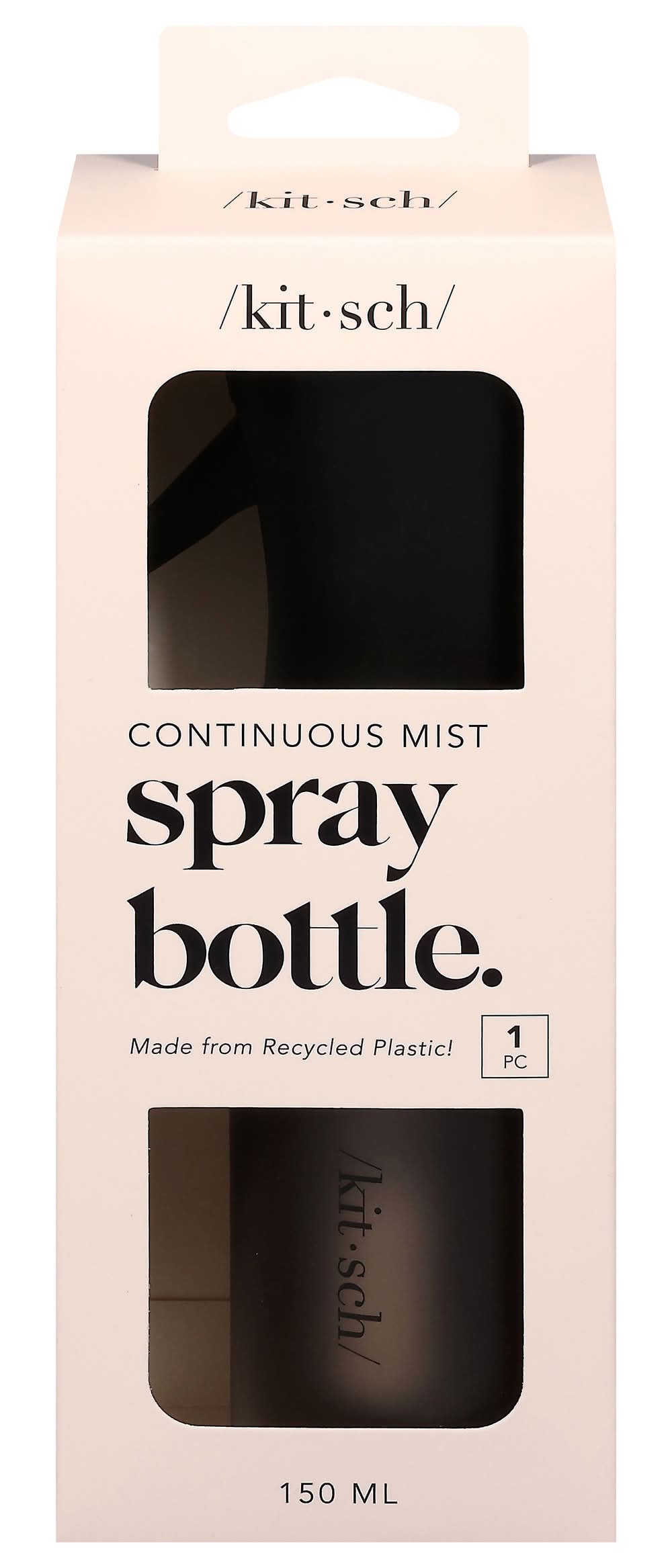 Kitsch Continuous Mist Spray Bottle, Black (150 ml)