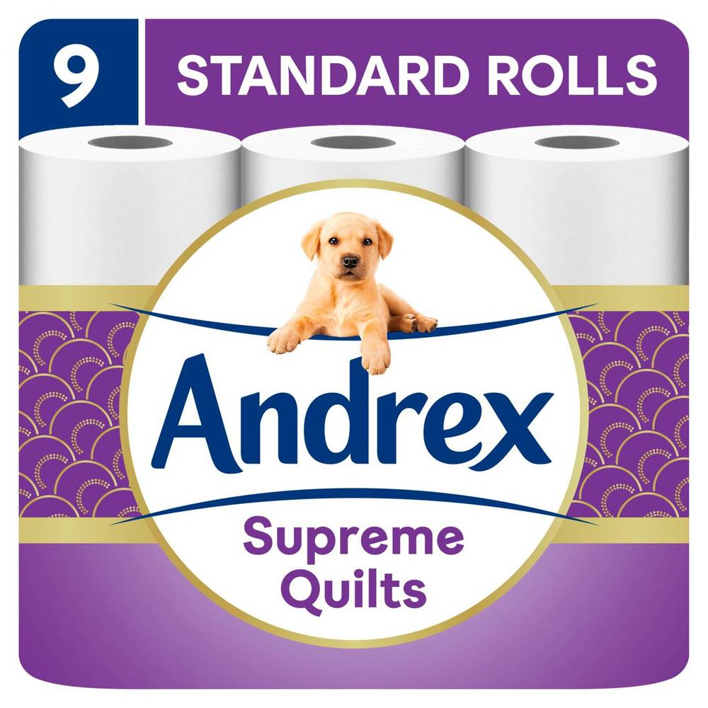 Andrex Supreme Quilts Toilet Roll (9 per pack)