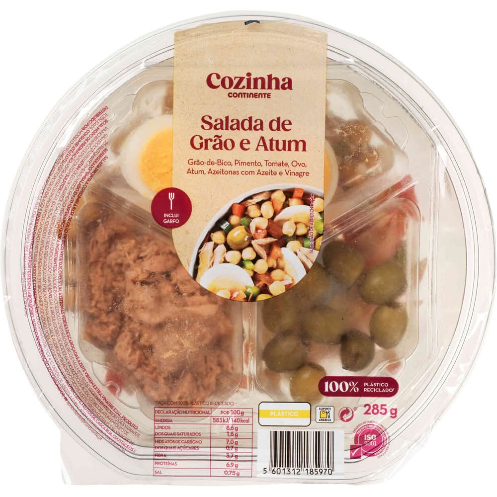 Salada de Grão, Atum e Ovo Cozinha Continente (emb. 285 gr)
