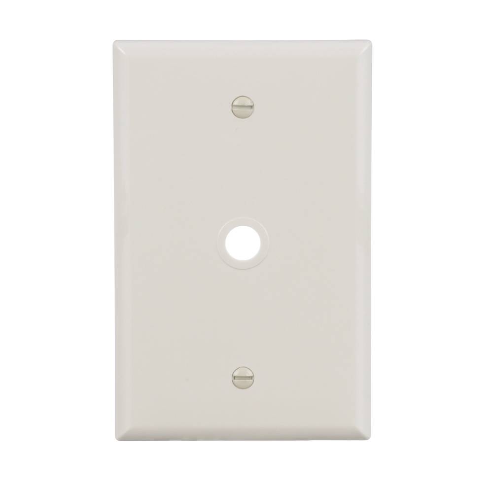 Eaton 1-Gang Midsize Light Almond Polycarbonate Indoor Wall Plate | PJ11LA-F-LW